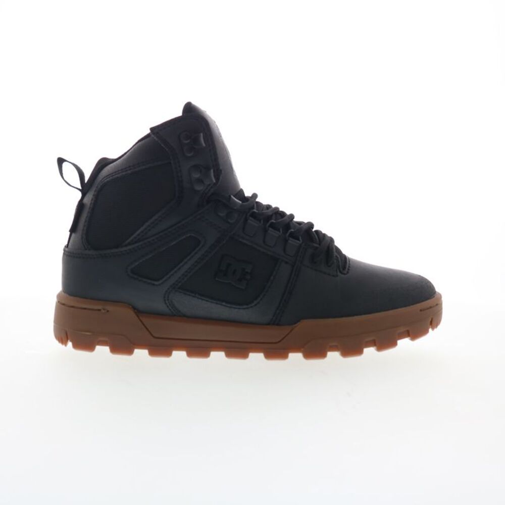 DC Mens Pure High-Top Water Resistant Black Shoes (NWT)
